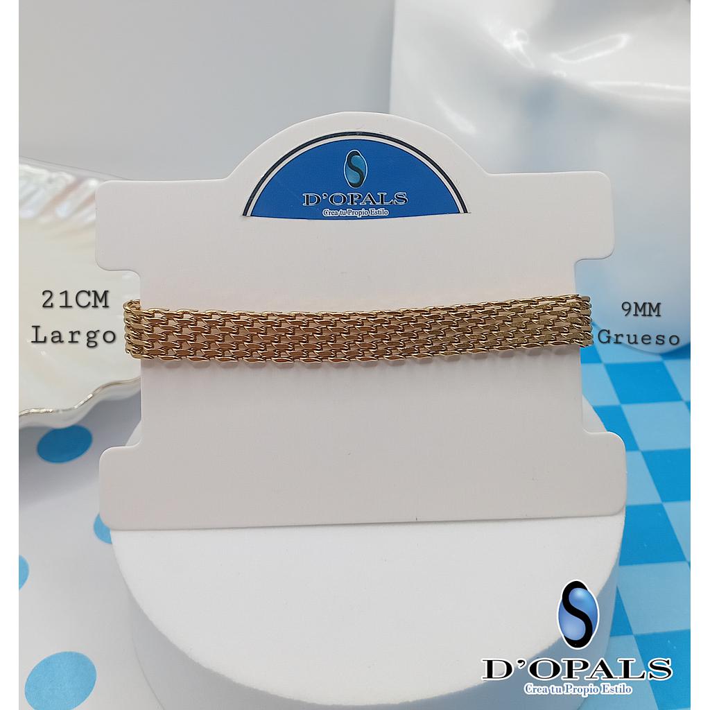 PULSERA TERMINADA DE ACERO INOXIDABLE 21CM - 9MM