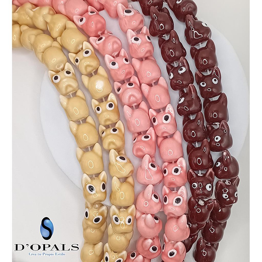 CERAMICA DE PERRO BULLDOG 14MM