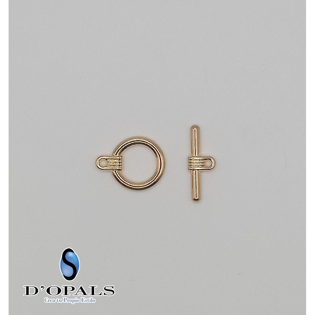 BROCHE TIPO T DE ELECTROENCHAPADO
