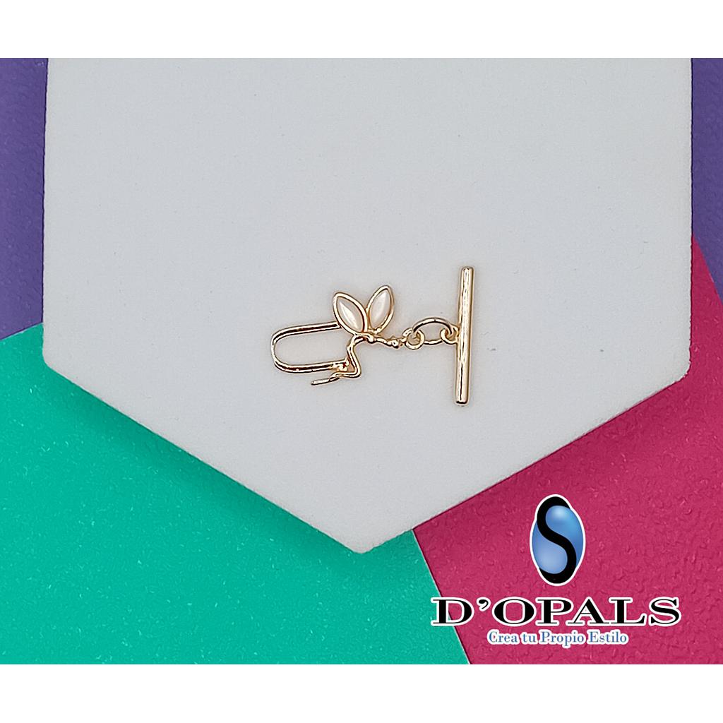 BROCHE TIPO T DE ELECTROENCHAPADO