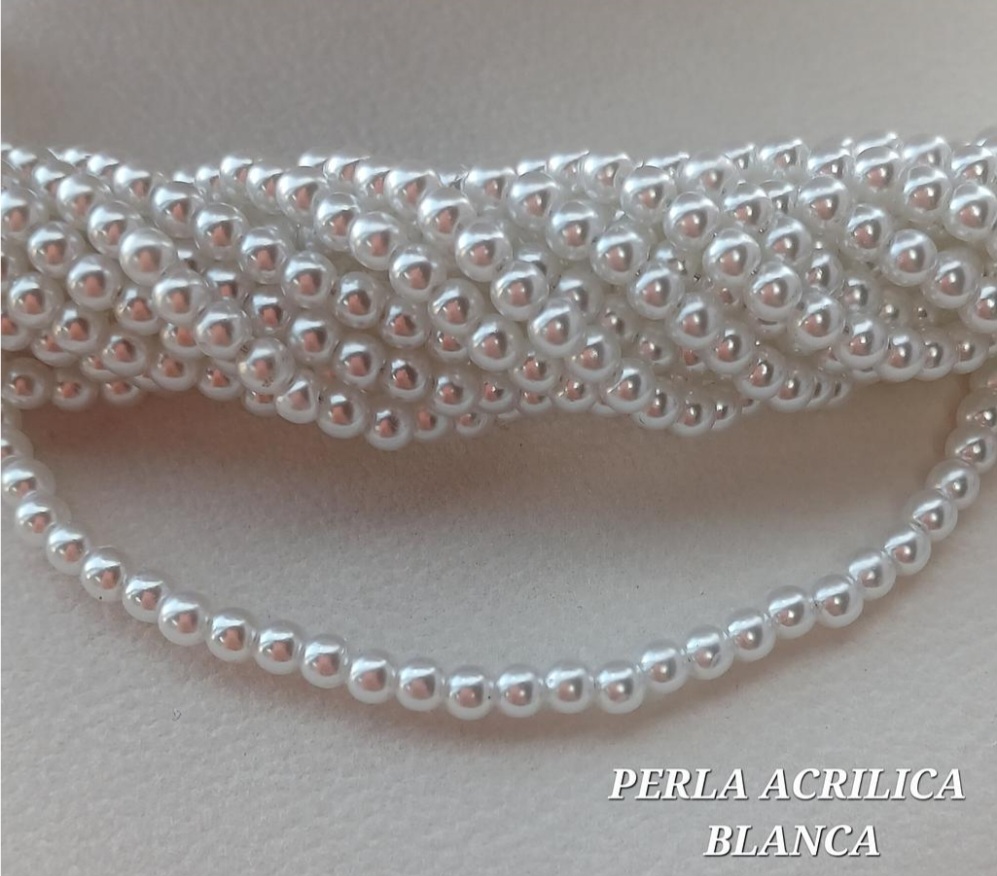 PERLA ACRILICA BLANCA 8MM