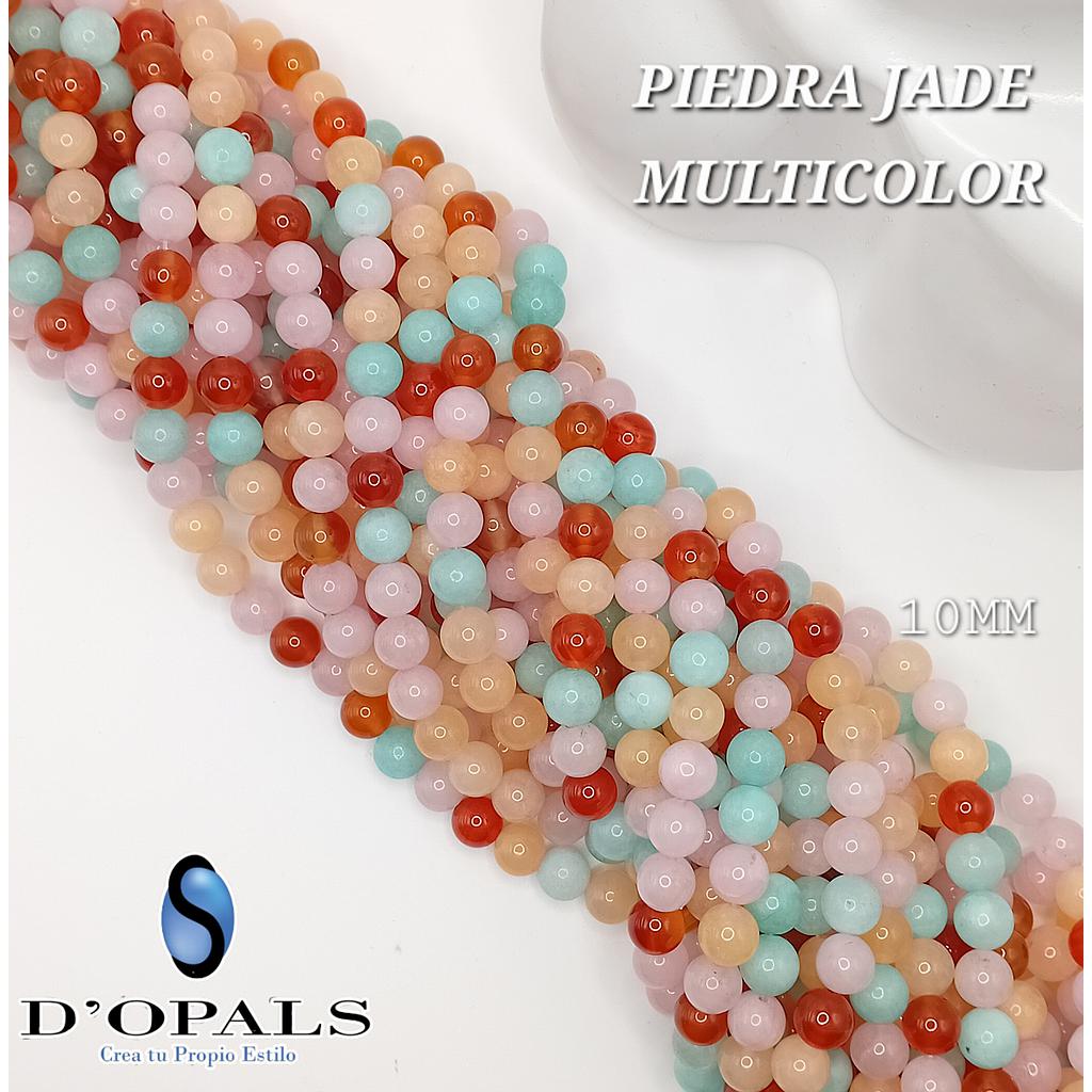 PIEDRA JADE REDONDA MULTICOLOR 10MM