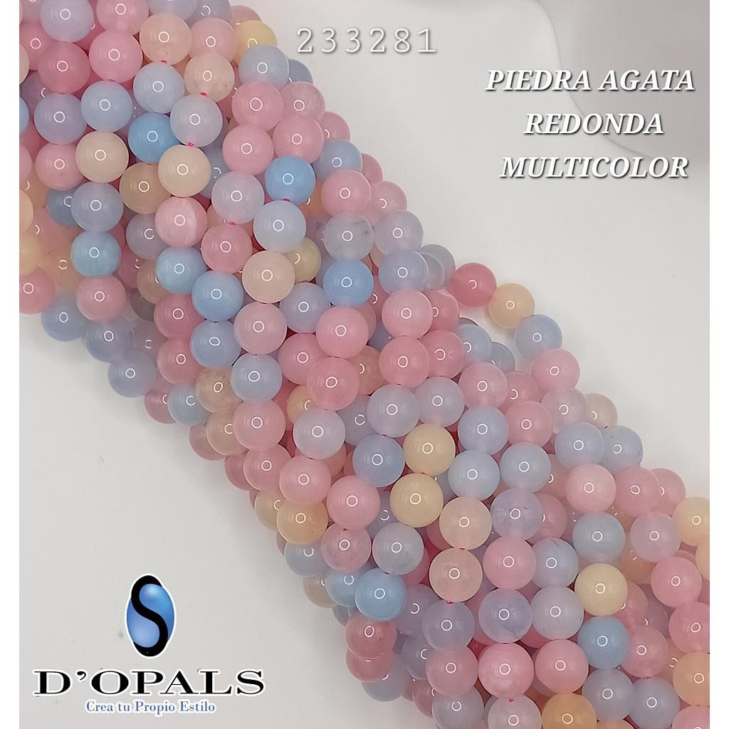 PIEDRA AGATA MULTICOLOR 10MM
