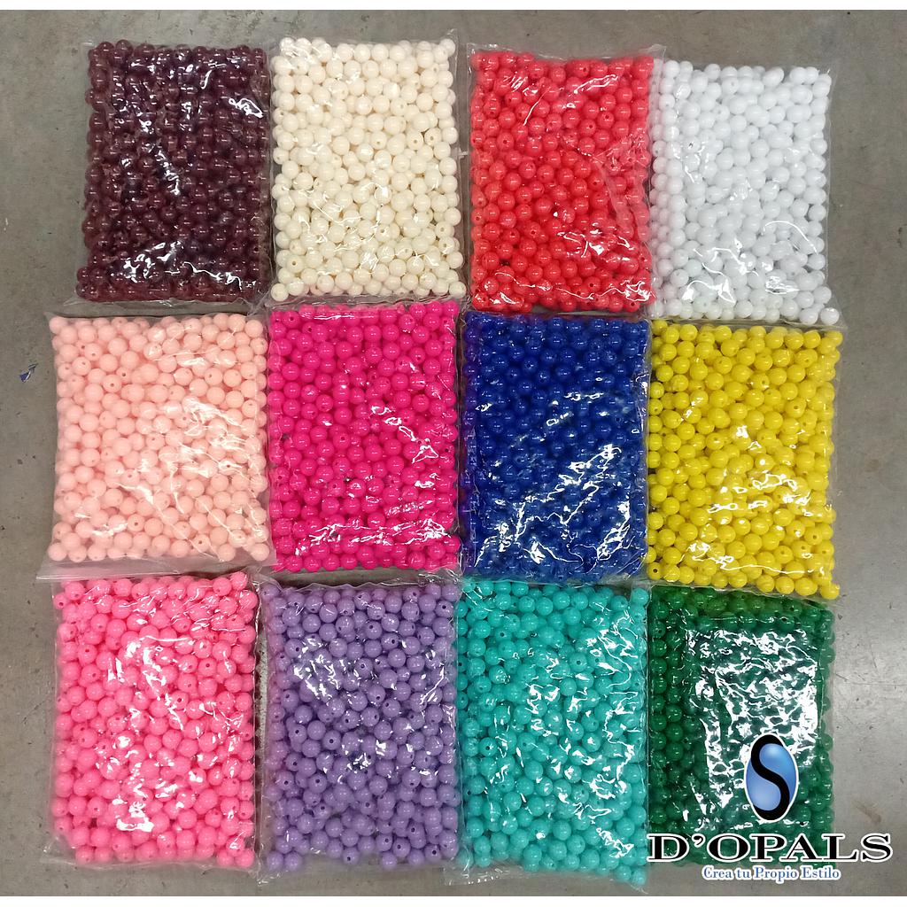 PAQUETE BOLAS DE CHICLE ACRILICO 500GRS