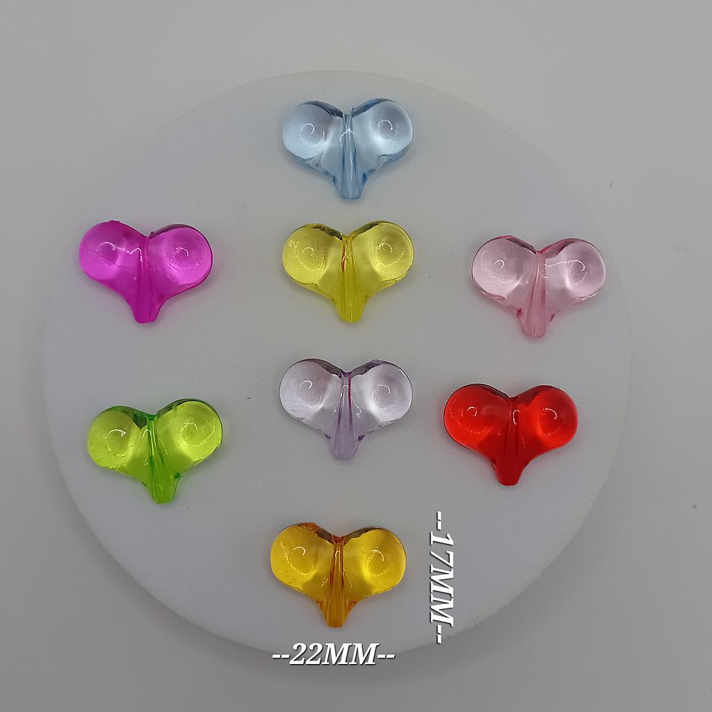 SEPARADOR CORAZON ACRILICO 3PCS