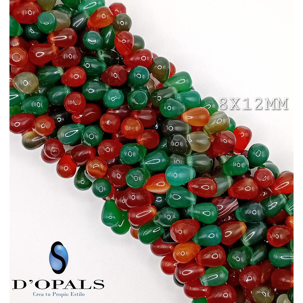 PIEDRA AGATA GOTA 8X12MM
