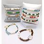 PULSERAS TERMINADAS CON PERLAS Y PIEDRAS